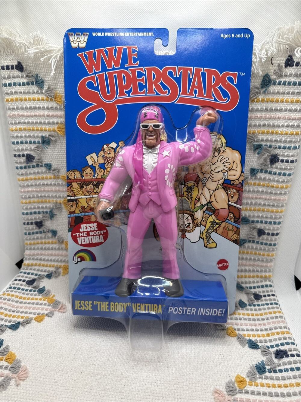 WWE Superstars LJN Jesse Ventura Exclusive Blue Card Retro SERIES NIB